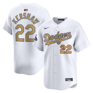 Camiseta Los Angeles Dodgers 2025 Gold Collection MLB Limited - Kershaw